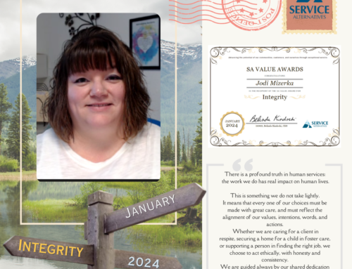 Integrity – January 2024, SA Value Award Recipient